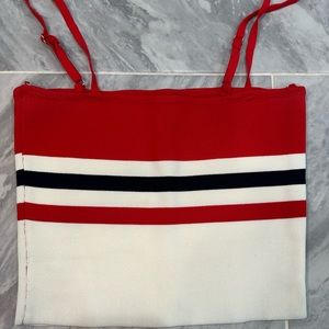 Brand New crop top w/perfect striped pattern